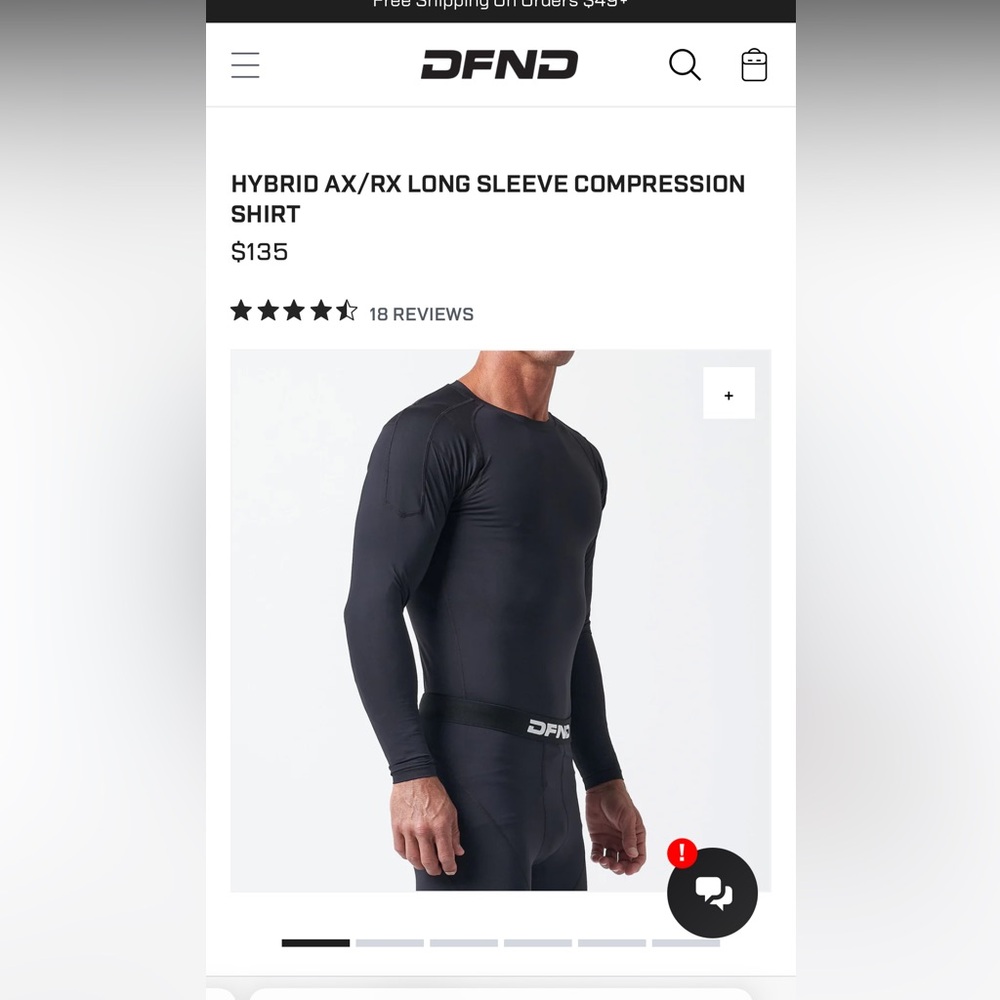HYBRID AX/RX LONG SLEEVE COMPRESSION SHIRT
